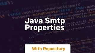 java smtp properties [upl. by Neron]