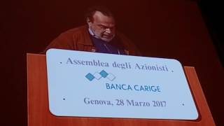 Assemblea Carige 2017 punto 5 intervento di Marco Saba 3 di 4 [upl. by Leen322]