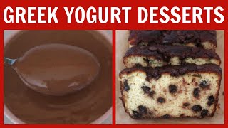 3 Greek Yogurt Dessert Ideas [upl. by Sharos613]