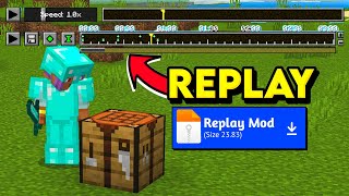 Make Replay In Minecraft Pocket Edition  Cinematic mod 121🤯 [upl. by Ardnwahs82]