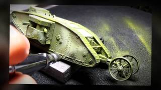 Building Master Box Mk 1 quotFemalequot British Tank From Start to Finish [upl. by Nialb517]