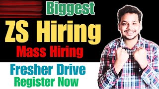 ZS Associates Mass Hiring  OFF Campus Drive For 2024  2023  2022 Batch Hiring  Fresher Jobs [upl. by Hayila601]