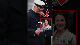 King Charles Holds Back Tears While Kate Makes Rare Royal Appearance At Memorial Service shorts [upl. by Ileek]