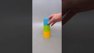 New Tower of Plastic Bricks Oddly Satisfying [upl. by Vareck]