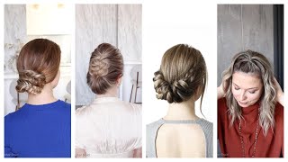 😱 EASY UPDOs for SHORT TO MEDIUM HAIR 😱 How to Easy Updo TUTORIAL by Another Braid [upl. by Sartin]