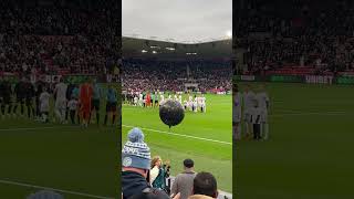 Boro v Coventry walkout All white kits in support of noknife crime ❤️ footballshorts [upl. by Seilenna]