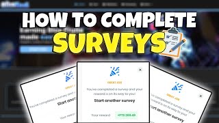 How to complete PAID SURVEYS on Bloxtime amp RBXRise [upl. by Ahsasal]