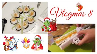 Vlogmas 8🎄 Maszynka do sushiczy to działa🎄Test sushi bazooka🎄Pierwszy palący ser🎄 [upl. by Halette]