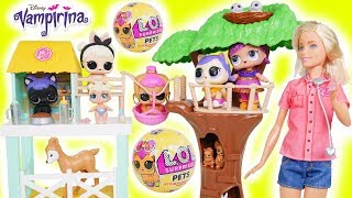 LOL Surprise Doll Pets visit Barbie Animal Rescue [upl. by Yoshi]