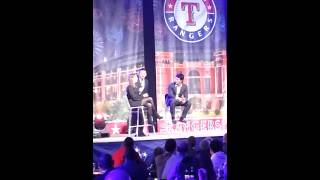 Yu darvish english interview at rangers fanfest [upl. by Atteloiv425]