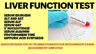 Liver function test LFT  Van den bergh reaction  Biochemistry lecture  Biochemistry simplified [upl. by Terryn]