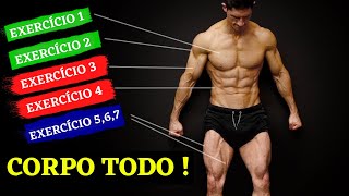 Treino em Casa para INICIANTES Ganhar MASSA MUSCULAR No Corpo Todo Rápido SEM EQUIPAMENTOS [upl. by Otrebide]