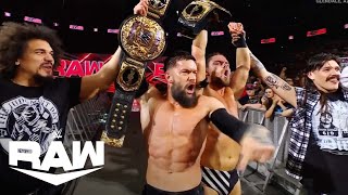 Judgment Day Unite to Defeat War Raiders Keep Tag Titles  WWE Raw Highlights 112524  WWE on USA [upl. by Anatolio]