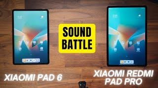 Xiaomi Pad 6 vs Xiaomi Redmi Pad Pro  Sound Test [upl. by Fullerton]