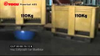 Platztest burst and puncture proof test TOGU Powerball ABS vs herkömmlicher Gymnastikball [upl. by Edac]