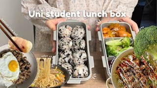 a week of Uni student lunch box easy recipes [upl. by Adilen522]