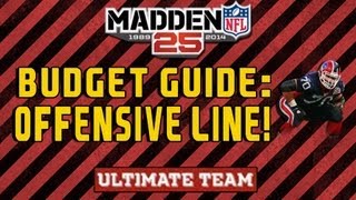 Mut 25 Budget Guide to Teambuilding  Offensive Line Madden 25 [upl. by Nnyrb]