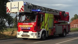 DLK der Freiwilligen Feuerwehr Aurich zum Sturmschaden [upl. by Anaidiriv]