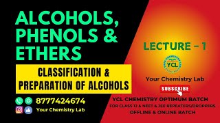 Alcohols Phenols amp Ethers Class 12 PreparationNEETJEEL1 [upl. by Rush]