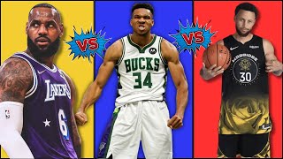 Lebron vs Curry vs Giannis Ultimate NBA Comparison [upl. by Yate612]