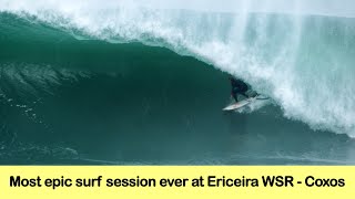 Most epic surf session ever at Ericeira WSR  Coxos [upl. by Carhart]