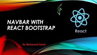 34 Navbar with React Bootstrap React بالعربي [upl. by Filahk]