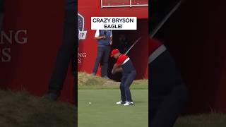 Bryson DeChambeaus INCREDIBLE eagle 😱 [upl. by Jemima]