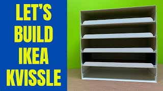 IKEA Kvissle Assembly  Metal Letter Tray  File Cabinet [upl. by Suciram]