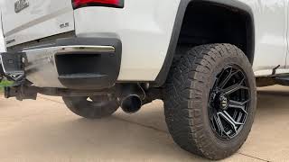 2016 GMC Sierra 2500 60 L  Borla SType Cat Back Exhaust [upl. by Gefell]