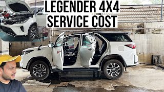 FORTUNER LEGENDER 4X4 1st Service Cost Toyota Service Experiance [upl. by Anneirda]