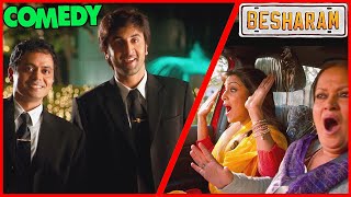 Besharam  Comedy Scene 01 Ranbir Kapoor  Rishi Kapoor  Javed Jaffery  Abhinav Kashyap [upl. by Liebman]