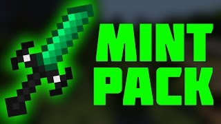 SICK GREEN NO LAG MAX FPS PVP TEXTURE PACK FOR MINECRAFT UHC  MINT PVP TEXTURE PACK [upl. by Eynenihc]