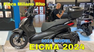 New Piaggio eBeverly S 2025 First Look  EICMA 2024 [upl. by Marigolda]