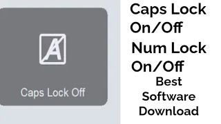 Number lock caps lock on off indicator windows and mac software [upl. by Gathard152]