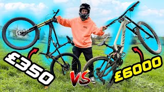 £350 ALIEXPRESS DH BIKE vs PREMIUM £6000 DOWNHILL BIKE [upl. by Okuy181]