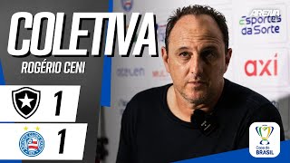 COLETIVA ROGÉRIO CENI  AO VIVO  Botafogo x Bahia  Brasileirão 2024 [upl. by Jessika963]