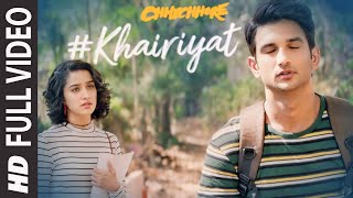 KHAIRIYAT  Arijit Singh sad song  chhichhore movie sad song  Sushant Singh Rajput [upl. by Adnertal306]