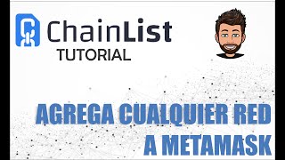 CHAINLIST  AGREGAR CUALQUIER RED A METAMASK FACIL RAPIDO Y SEGURO [upl. by Nhepets]