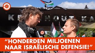 Palestina activisten BEKLIMMEN hoofdkwartier Koninklijke Landmacht [upl. by Ayotas]