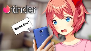 Sayori Tries Tinder DDLC Short Mod [upl. by Doug]