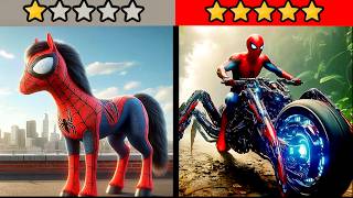 1 Star VS 5 Star Spiderman Playstore Games [upl. by Locklin]