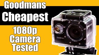 Goodmans Action Camera Full Review Cheapest Full Hd 1080p Unboxing BampM [upl. by Jankell]