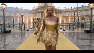 Aya Nakamura Shines in Feathered Dior Minidress at Paris Olympics Opening Ceremony [upl. by Cato]