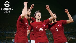 eFootball 2024  Turkey vs Uruguay  Gameplay  Steam PC [upl. by Nitsir]