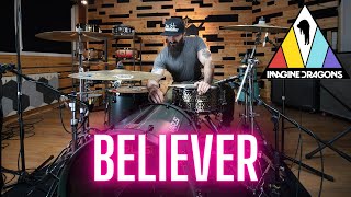 BELIEVER  IMAGINE DRAGONS  DRUM COVER [upl. by Amla209]