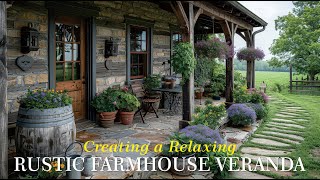 Charming Rustic Farmhouse Veranda Design Ideas [upl. by Lesiram785]