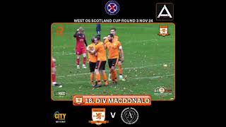 Goal Div Macdonald v Ashfield AFC West Cup Nov 24🟠⚫️ [upl. by Hanas603]