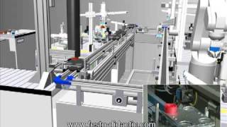 Festo MPS 500 System in CIROS simulation and reality [upl. by Ullman]