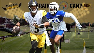 Steelers and Bills Joint Practice Broderick Jones Losing To Dan Moore  amp Grayland Arnold To IR [upl. by Tlihcox]