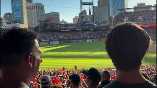 Comerica Park was packed And we got the W Detroit Tigers Playoffs [upl. by Rooker736]